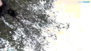 Fucked my friend outdoors, risky fun!