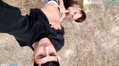 Fucked my friend outdoors, risky fun!