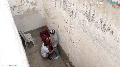 They thought no one was watching, alley fuck