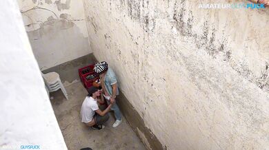 They thought no one was watching, alley fuck