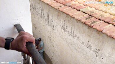 They thought no one was watching, alley fuck