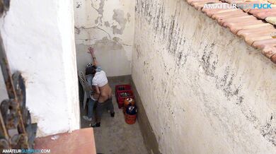 They thought no one was watching, alley fuck