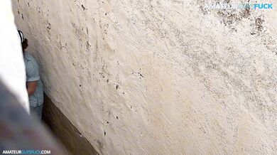 They thought no one was watching, alley fuck