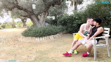 Horny break whilst running in the park