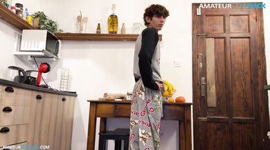 Breeding Mateo in the kitchen