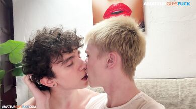 Giving the horny crossdresser a blowjob